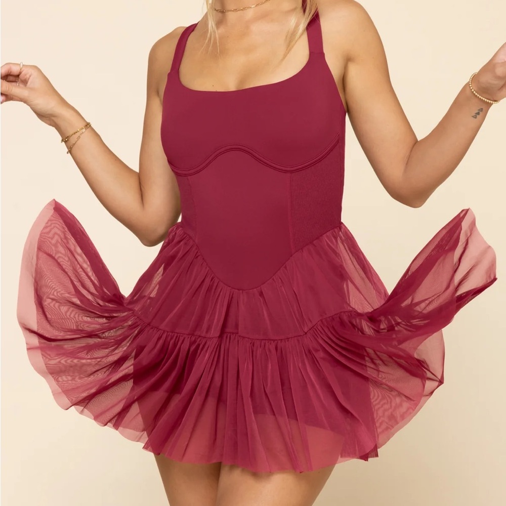 Popflex Corset Pirouette Dress - Ruby, NWT gorgeous flattering size S never worn